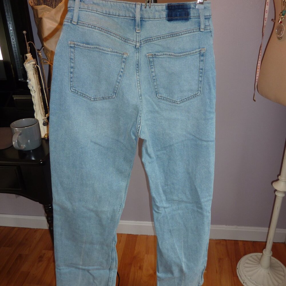 Hollister Jeans  28x31 Ultra High-Rise Dad Blue Vintage Stretch Patchwork - Picture 3 of 5